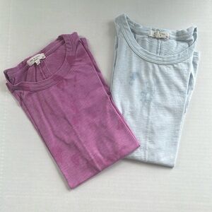 Rag & bone crew neck tie dye t-shirts lot of 2 M